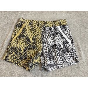 Twenty Montreal Anthropologie Medium Pineapple Hyper Reality Knit Heavy Shorts
